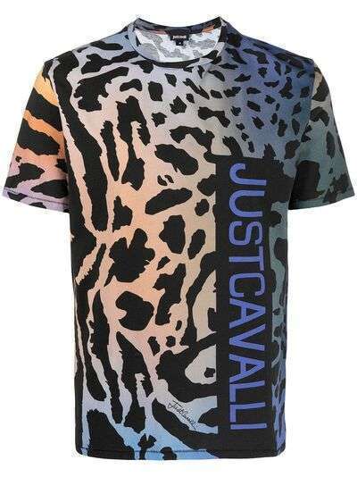 Just Cavalli футболка с леопардовым принтом