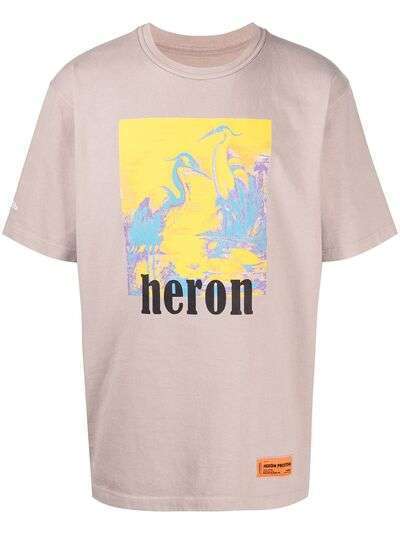 Heron Preston футболка с графичным принтом и логотипом