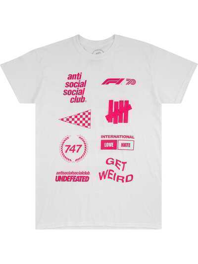 Anti Social Social Club футболка x UNDFTD x F1