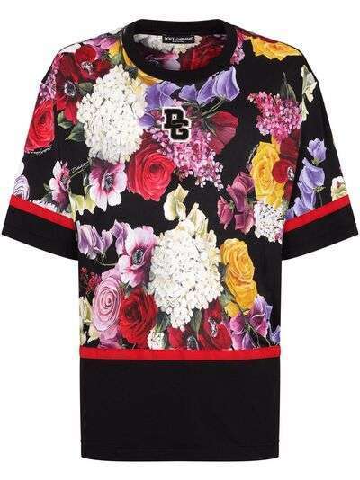 Dolce & Gabbana футболка с цветочным принтом