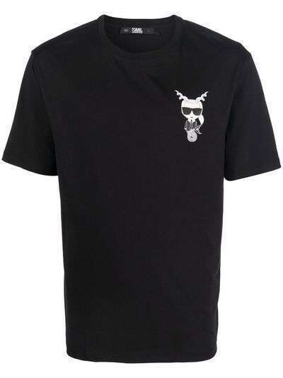 Karl Lagerfeld футболка Capricorn с логотипом