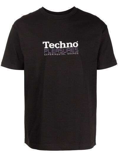 Pleasures футболка Techno с короткими рукавами