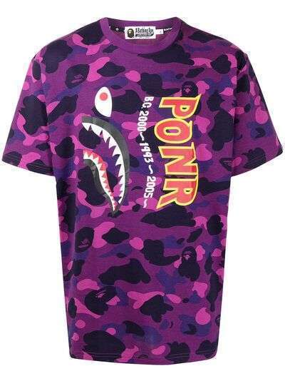 A BATHING APE® футболка Color Camo Shark