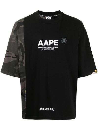 AAPE BY *A BATHING APE® футболка оверсайз с принтом