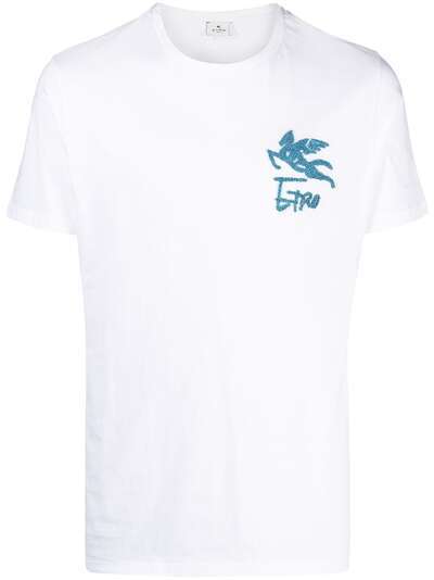 ETRO футболка с круглым вырезом и логотипом