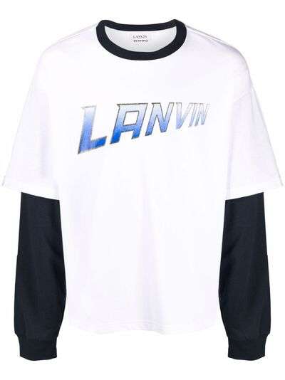 LANVIN футболка с длинными рукавами и логотипом