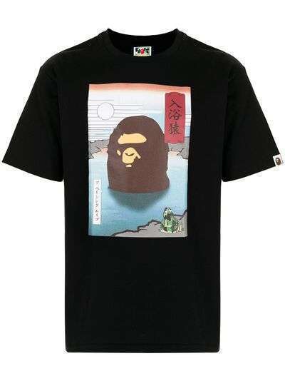 A BATHING APE® футболка с принтом Japan