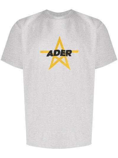 Ader Error футболка с вышитым логотипом