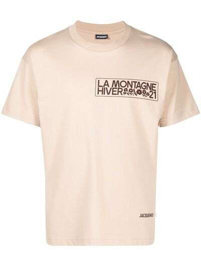 Jacquemus футболка Montagne с графичным принтом