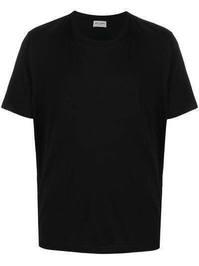 Saint Laurent футболка с круглым вырезом и короткими рукавами