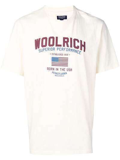 Woolrich футболка с принтом логотипа