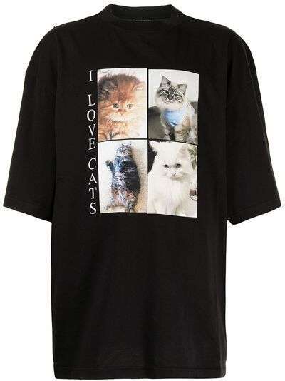 Balenciaga футболка оверсайз I Love Cats