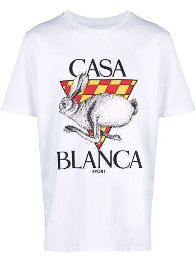 Casablanca футболка с графичным принтом