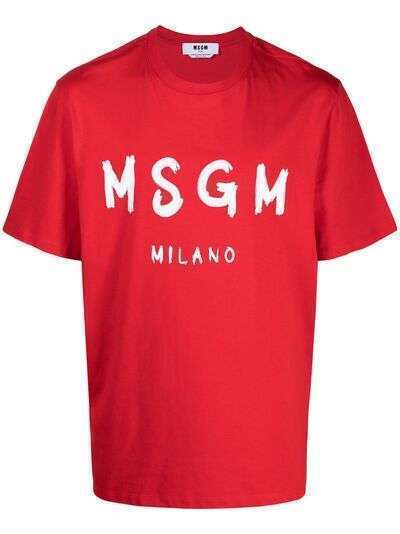 MSGM футболка с логотипом