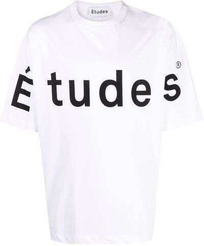 Etudes футболка из органического хлопка с логотипом