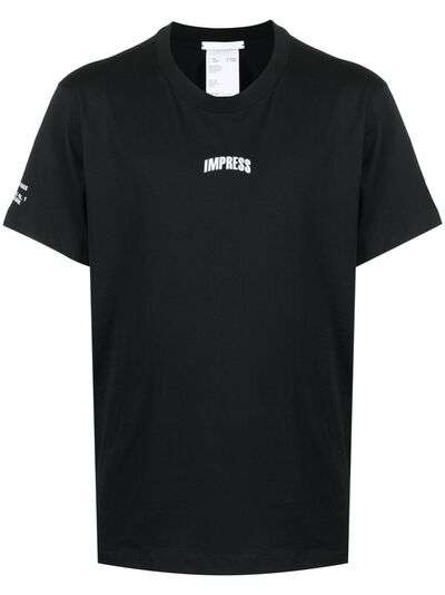 Helmut Lang футболка Impress с логотипом