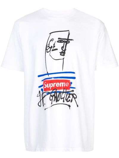 Supreme футболка из коллаборации с Jean Paul Gaultier