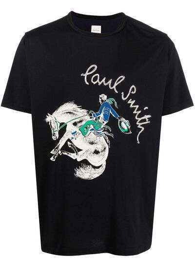 PS Paul Smith футболка с принтом и логотипом