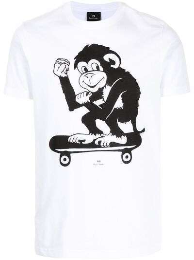 PS Paul Smith футболка Skater Monkey из органического хлопка