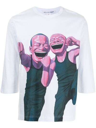 Comme Des Garçons Shirt топ Two Laughing Men