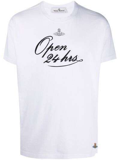 Vivienne Westwood футболка с принтом Open 24 Hours