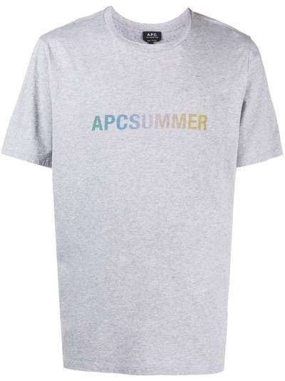 A.P.C. футболка Summer с логотипом