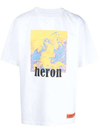 Heron Preston футболка с круглым вырезом и логотипом