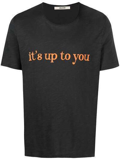 Zadig&Voltaire футболка с принтом It's Up To You