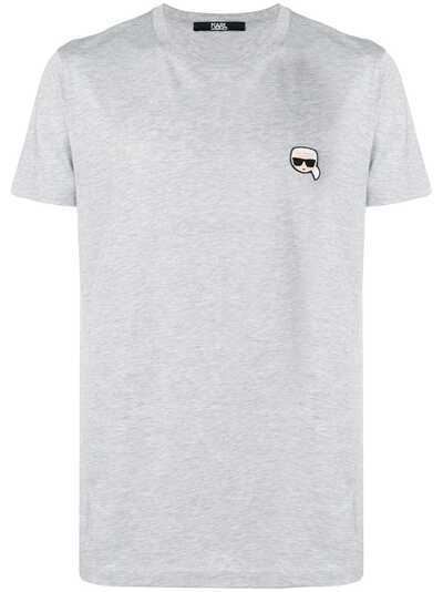 Karl Lagerfeld футболка с нашивкой 'Ikonik Karl'