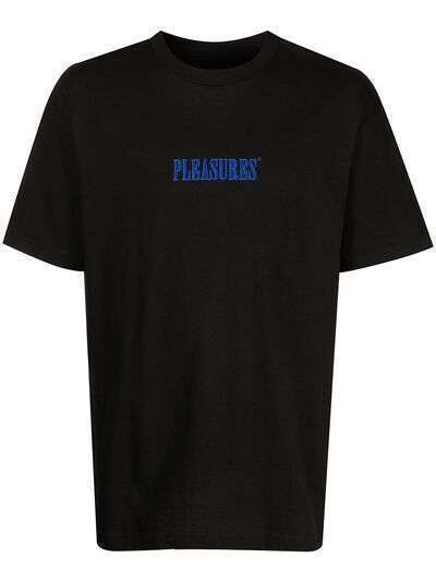 Pleasures футболка Core с вышитым логотипом