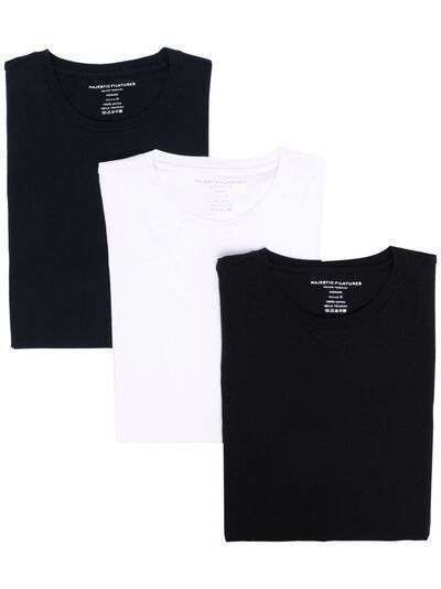 Majestic Filatures комплект из трех футболок с круглым вырезом