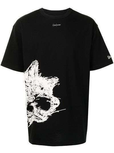 Yohji Yamamoto футболка с принтом