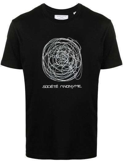 Société Anonyme футболка с принтом