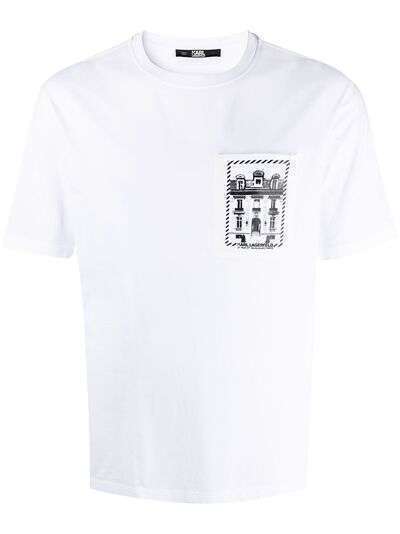 Karl Lagerfeld футболка K/Maison с накладным карманом