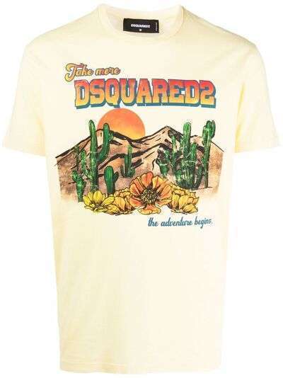 Dsquared2 футболка с принтом Desert и логотипом