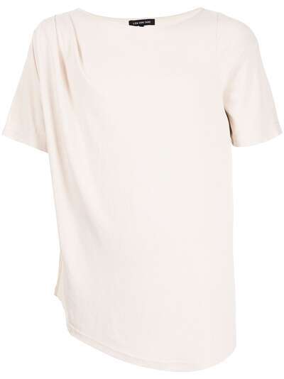 Lisa Von Tang футболка асимметричного кроя с короткими рукавами