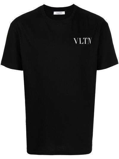 Valentino футболка из джерси с логотипом VLTN