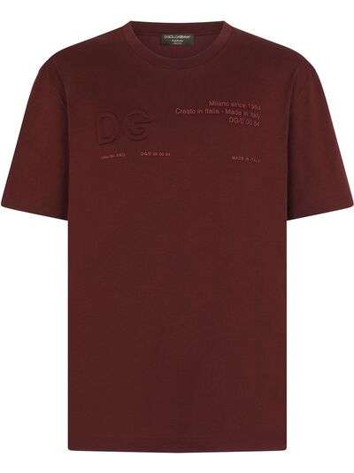 Dolce & Gabbana футболка с круглым вырезом и логотипом DG