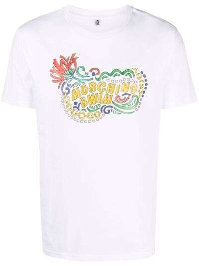 Moschino футболка с принтом Moschino Swim