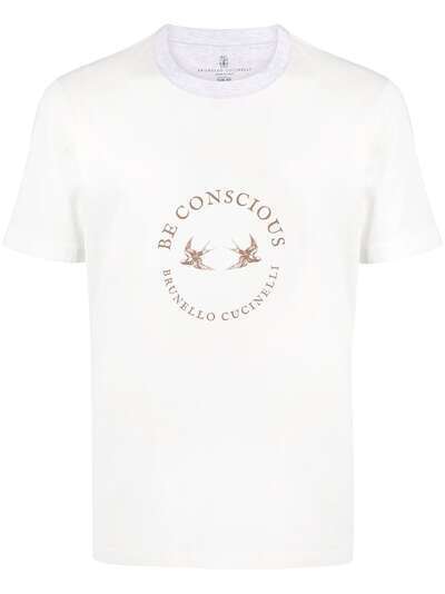 Brunello Cucinelli футболка Be Conscious с круглым вырезом