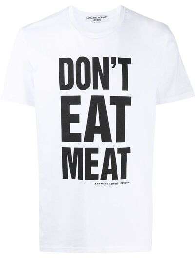Katharine Hamnett London футболка Don't Eat Meat с короткими рукавами