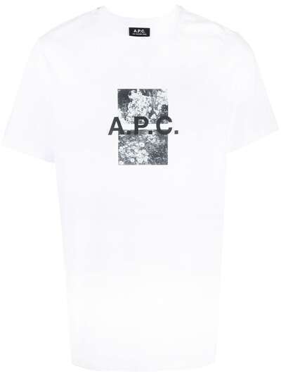 A.P.C. футболка с фотопринтом