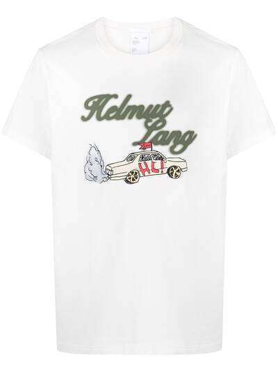 Helmut Lang футболка HL Taxi с логотипом