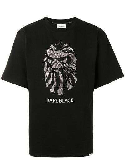 BAPE BLACK *A BATHING APE® футболка с логотипом