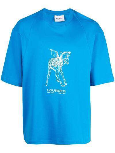 Lourdes футболка с графичным принтом