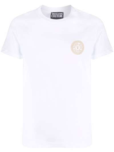 Versace Jeans Couture футболка с вышитым логотипом