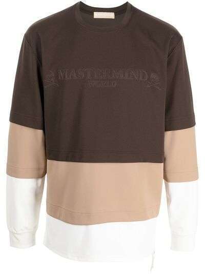 Mastermind World colour-block cotton T-shirt