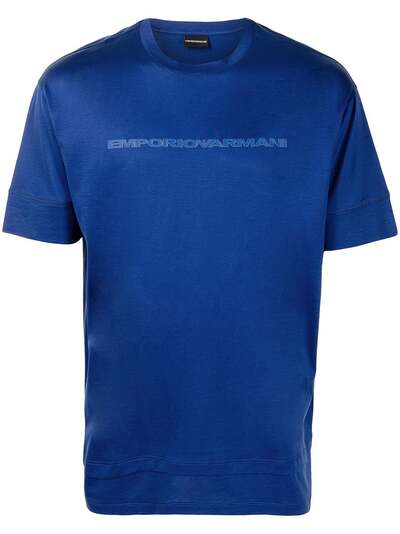 Emporio Armani многослойная футболка с логотипом