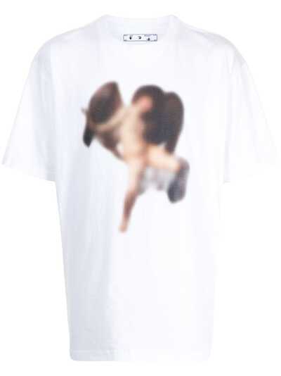 Off-White футболка с принтом Caravaggio Angel