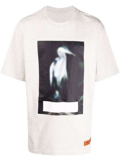 Heron Preston футболка Censored Heron с графичным принтом